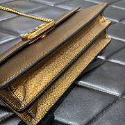 Valentino Garavani Small Leather Chain Wallet Gold 20x5.5x10cm - 5