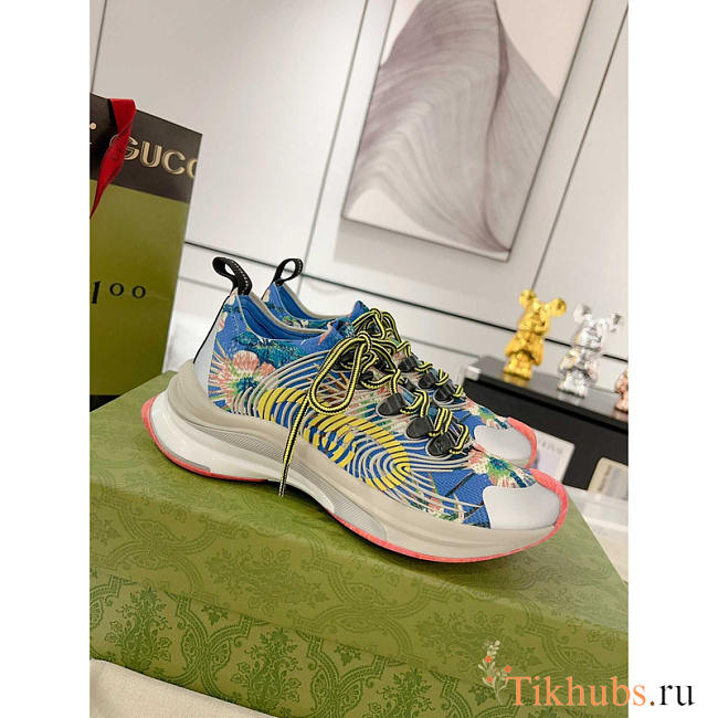 Gucci Run Floral Print Sneakers Multi - 1