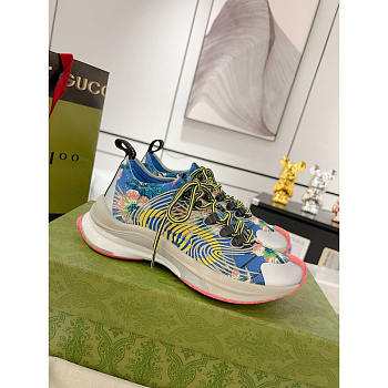 Gucci Run Floral Print Sneakers Multi