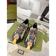 Gucci Run Floral Print Sneakers Multi Black - 2