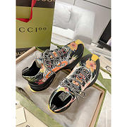 Gucci Run Floral Print Sneakers Multi Black - 3