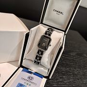 Chanel Premiere Rock Quartz Plated Metal Watch Silver Black 26mm - 4