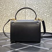 Valentino One Stud Mini Leather Shoulder Bag Black 20x13x8.5cm - 2