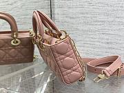 Dior Small Lady D-joy Pink Gold 22.5x6x11.5cm - 5