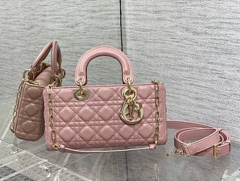 Dior Medium Lady D-joy Pink Gold 26x6x14cm