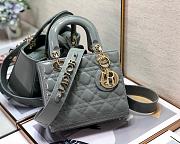 Dior Small Lady Patent Grey 20cm - 1