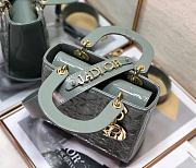 Dior Small Lady Patent Grey 20cm - 6