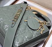 Dior Small Lady Patent Grey 20cm - 2