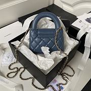 Chanel Nano Kelly Bag Blue 12.5x8x4cm - 2