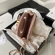 Chanel Nano Kelly Bag Light Pink 12.5x8x4cm - 6