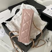 Chanel Nano Kelly Bag Light Pink 12.5x8x4cm - 5