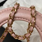 Chanel Nano Kelly Bag Light Pink 12.5x8x4cm - 3