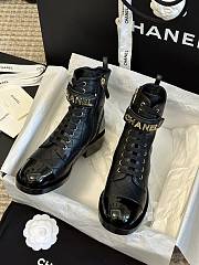 Chanel Black Leather Adventure Boots - 4