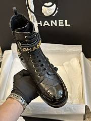 Chanel Black Leather Adventure Boots - 2