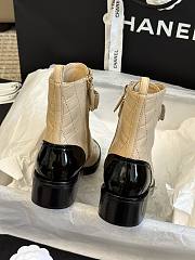 Chanel Beige Leather Adventure Boots - 4