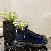 Chanel Quilted Navy Blue Sport Trail Sneakers Runners Trainers - 1