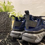 Chanel Quilted Navy Blue Sport Trail Sneakers Runners Trainers - 3