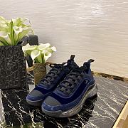 Chanel Quilted Navy Blue Sport Trail Sneakers Runners Trainers - 2