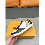 Louis Vuitton LV Rivoli Sneakers Calfskin White And Brown - 5