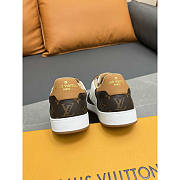 Louis Vuitton LV Rivoli Sneakers Calfskin White And Brown - 4