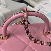 Chanel Mini Box Bag Shiny Calfskin Gold Pink 10.5x17x8cm - 2
