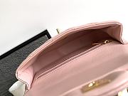 Chanel Small Flap With Top Handle Pink 21x13x8cm - 4