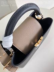 Louis Vuitton LV Capucines MM Grey Black 31.5cm - 3