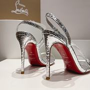 Christian Louboutin Silver 100 heel Sandals - 5