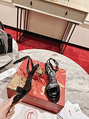 Christian Louboutin Lipsita Queen Sandal In Black Gold - 2