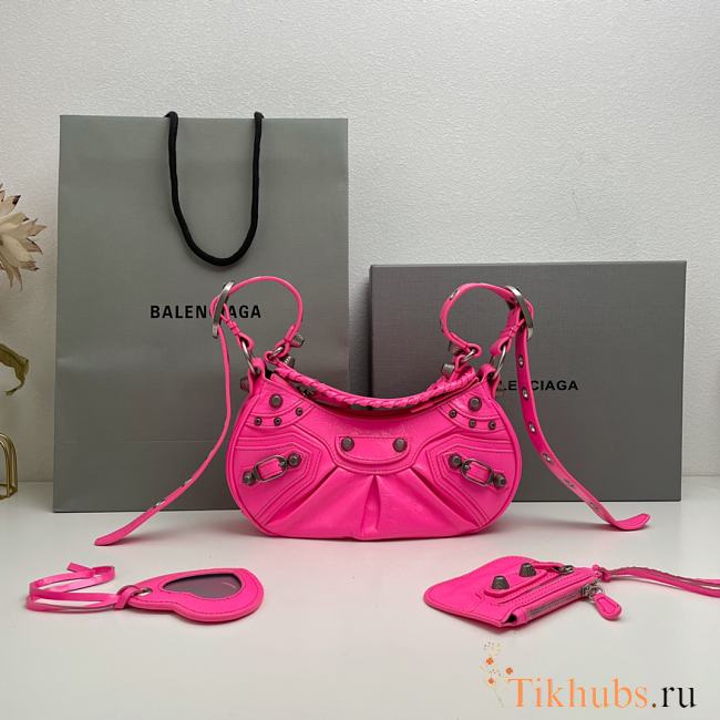 Balenciaga Le Cagole XS Shoulder Bag In Pink 26x16x10cm - 1