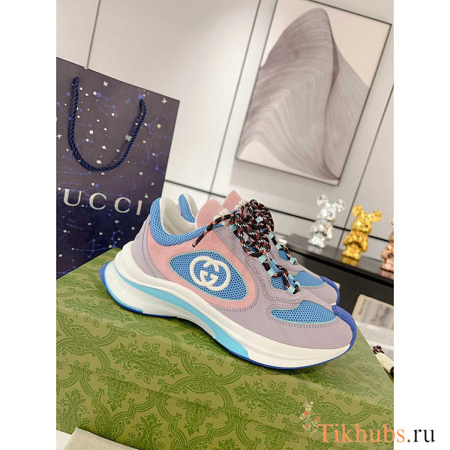 Gucci Run Sneakers Lilac Suede - 1