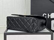 Chanel Small Flap Bag Top Handle Black 22x21x6.5cm - 4