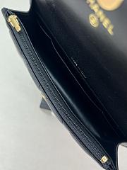 Chanel Mini Flap Bag Top Handle Black 17x3.9x6.8cm - 2