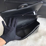 Chanel Jumbo Flap Bag Black Patent Silver 30cm - 3