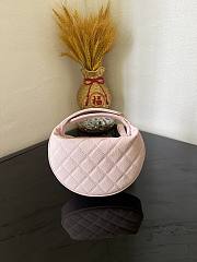 Chanel Pink Pouch Caviar Gold 16x16x5.5cm - 2