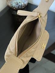 Chanel Beige Pouch Caviar Gold 16x16x5.5cm - 6