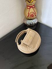 Chanel Beige Pouch Caviar Gold 16x16x5.5cm - 4