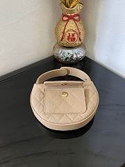 Chanel Beige Pouch Caviar Gold 16x16x5.5cm - 3