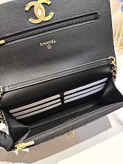 Chanel 23k WOC Black Caviar 19x12cm - 6