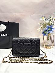 Chanel 23k WOC Black Caviar 19x12cm - 3