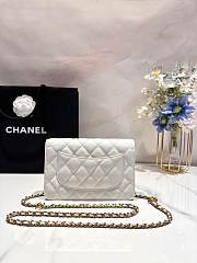 Chanel 23k WOC White Caviar 19x12cm - 4
