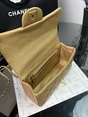 Chanel Top Handle Gold Caviar 20x12x6cm - 6