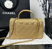 Chanel Top Handle Gold Caviar 20x12x6cm - 2