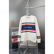 Gucci Knitted Nitted Cotton Sweatershirt With Embroidery White - 1