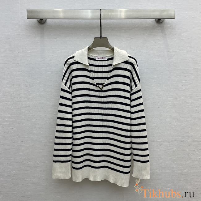 Valentino Black White Sweater - 1