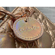 Dior Lady D-Joy Super Mini Bag Sheepskin Champagne Pink 16x5.5x10cm - 2