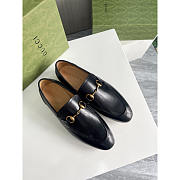 Gucci Jordaan Leather Horsebit Loafters Black - 4