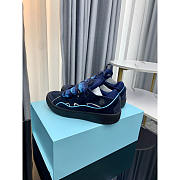 Lanvin Curb Patchwork Sneakers Blue - 5