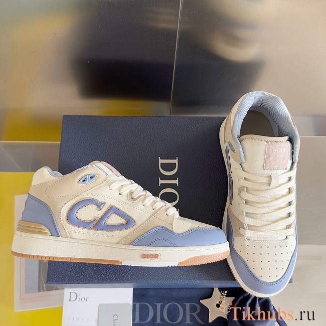 Dior B57 Mid-Top Sneaker Blue and Cream  - 1