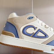 Dior B57 Mid-Top Sneaker Blue and Cream  - 5